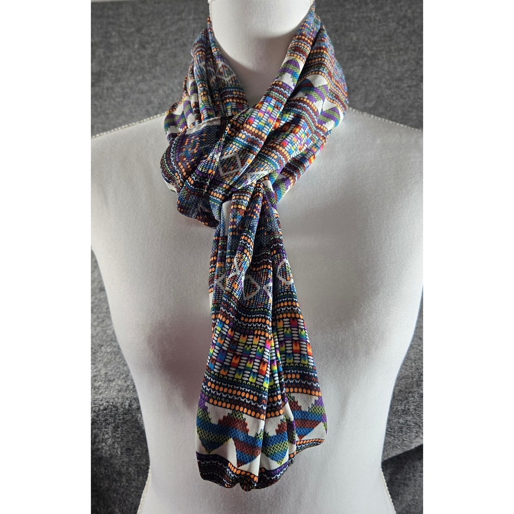 Womens‎ Multicolor Geometric Tribal Print Infinity Scarf Boho Lightweight Loop